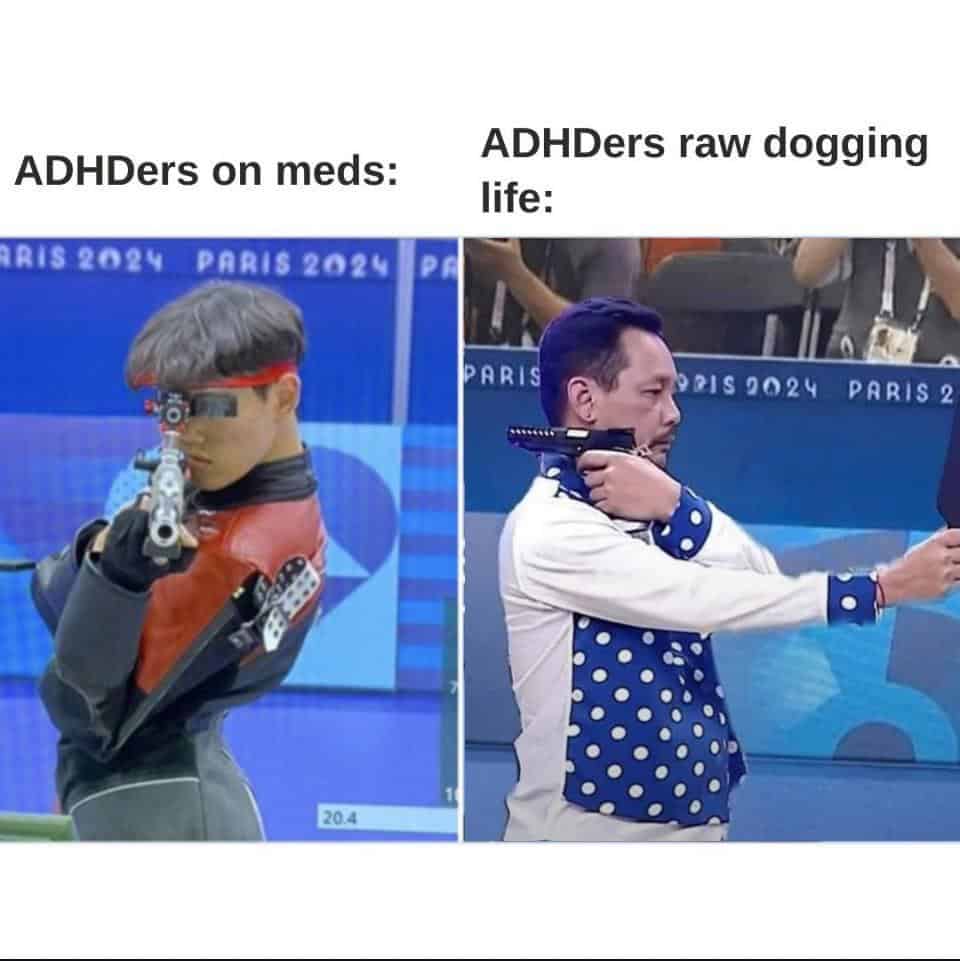 adhd memes, focus memes, distraction memes, attention span memes, hyper-fixation memes, productivity memes, motivation memes, scattered brain memes, focus struggle memes