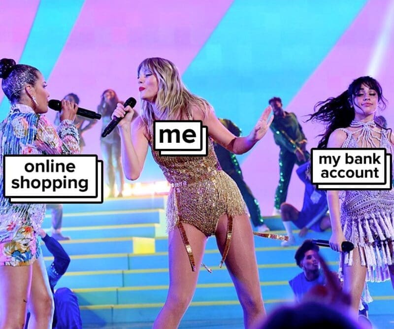 online shopping me my bank account