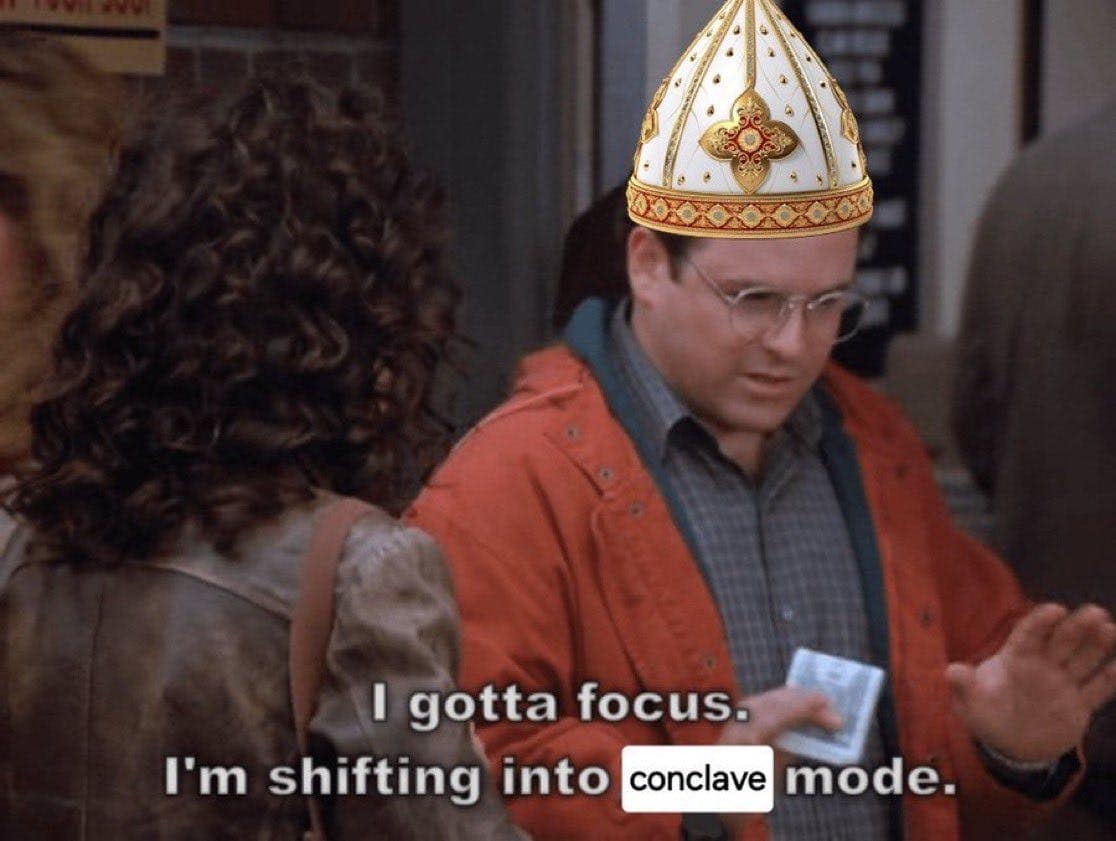 Vatican memes, Catholic memes, movie memes, Conclave jokes, Vatican humor, Catholic humor, Drama memes, religious memes, movie-related memes