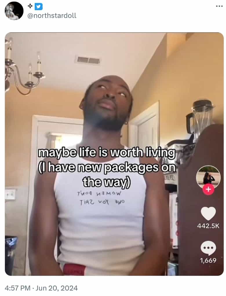 maybe life is worth living (I have new packages on the way)