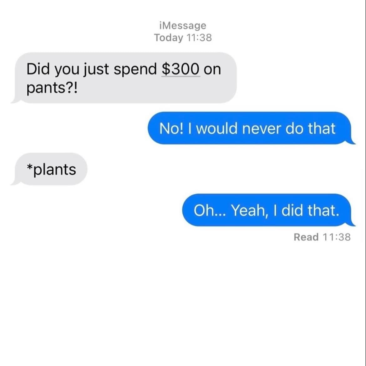 Did you just spend $300 on pants?! No! I would never do that *plants Oh... Yeah, I did that.