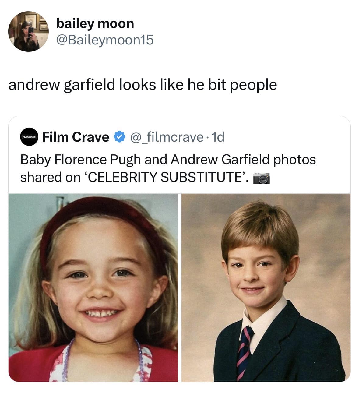 andrew garfield looks like he bit people