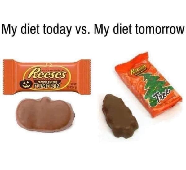 My diet today vs. My diet tomorrow