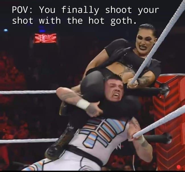 POV: You finally shoot your shot with the hot goth.