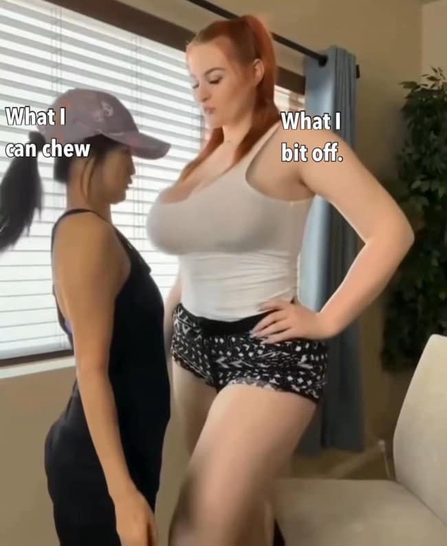 What I can chew What I bit off.