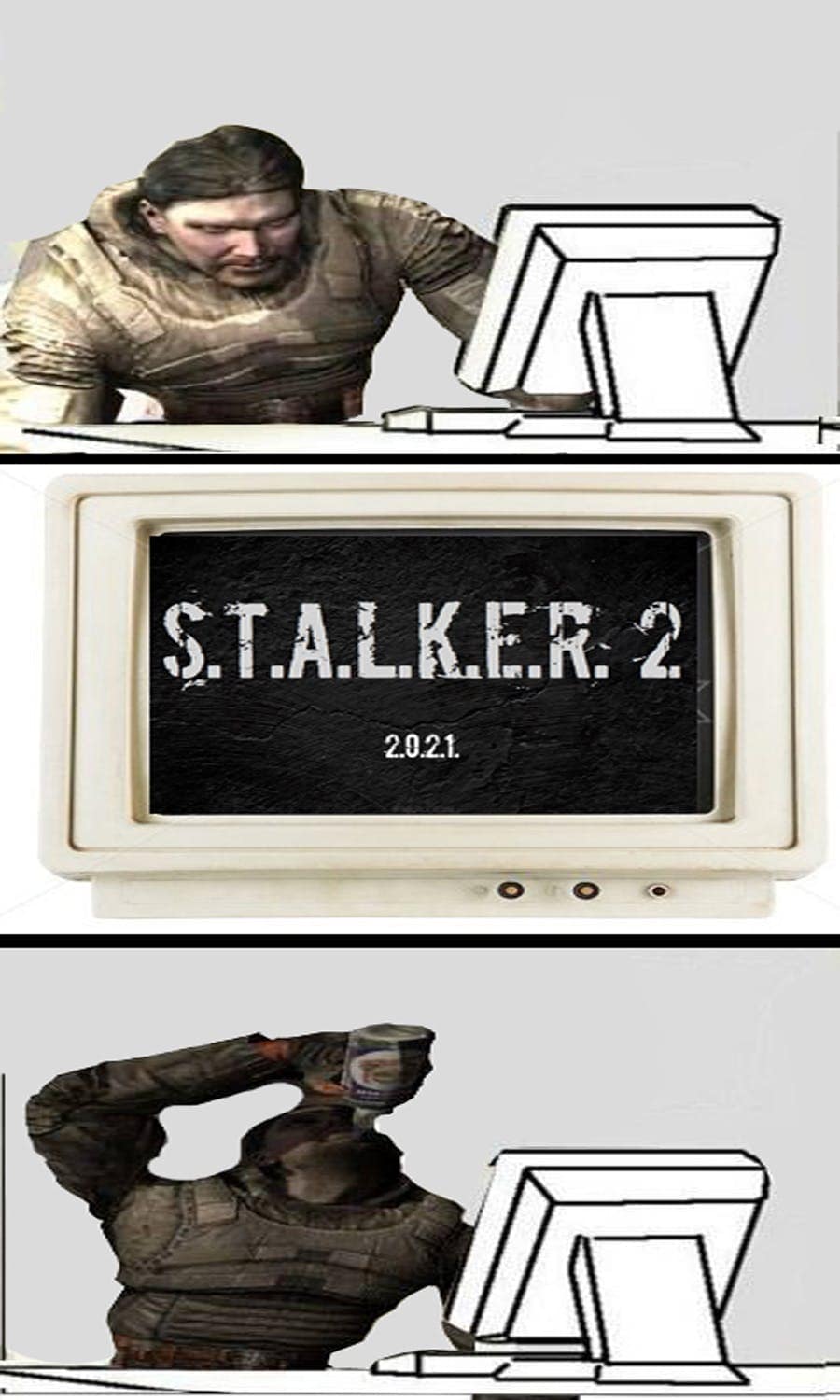 stalker 2 memes, stalker memes, Stalker 2 memes, Stalker memes, game release memes, Stalker humor, video game memes, delayed game memes, RPG memes, post-apocalyptic memes, gaming community jokes