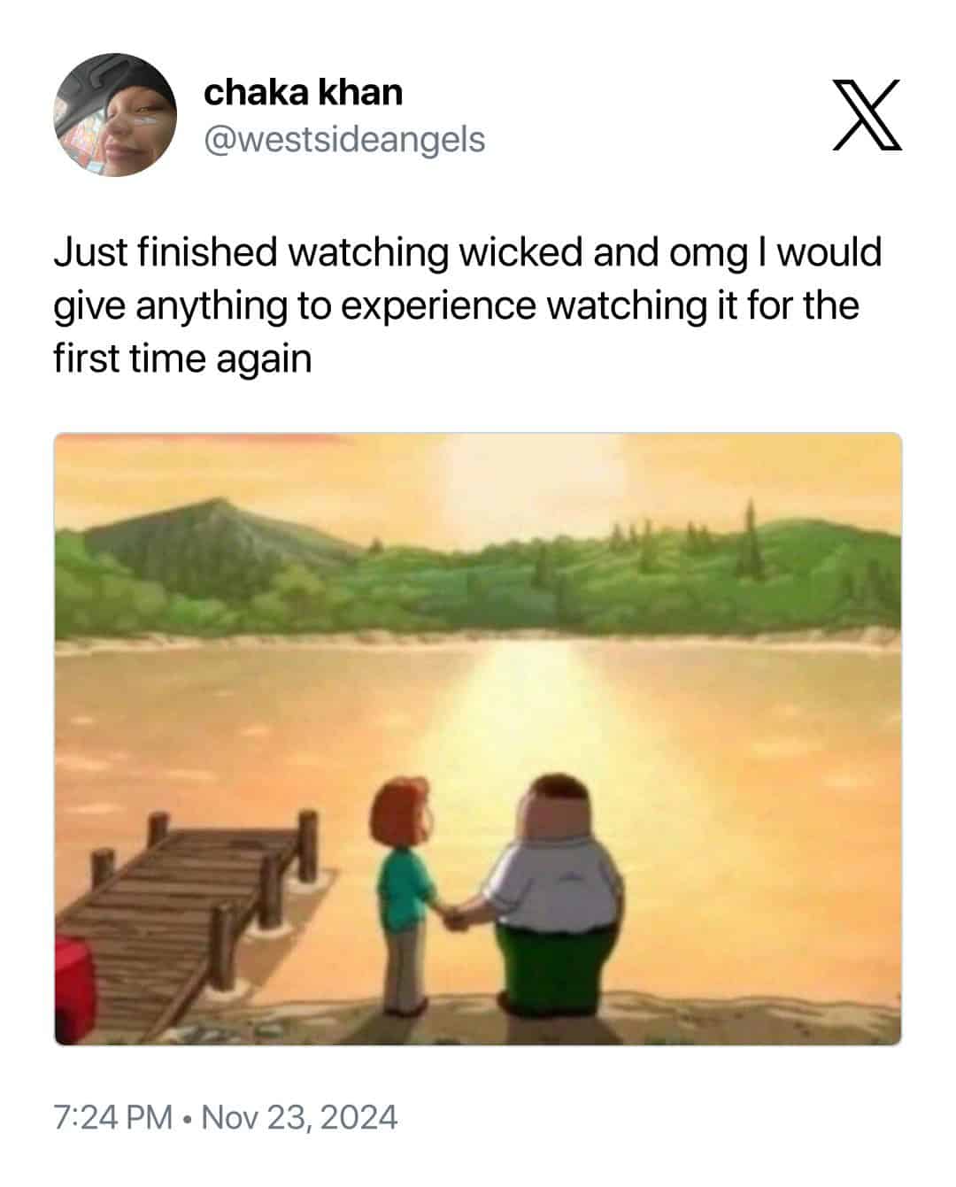 Just finished watching wicked and omg I would give anything to experience watching it for the first time again