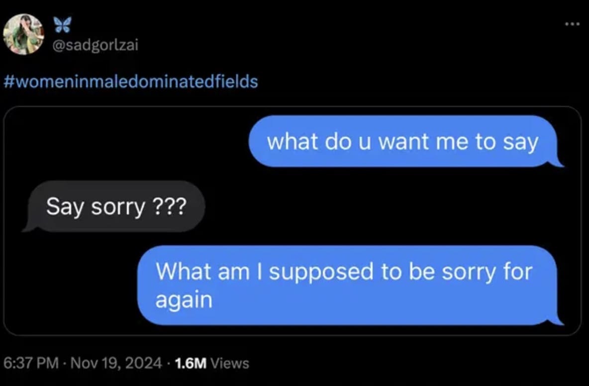 women in male fields trend, women in male fields memes, womeninmalefields, women in male fields, female gender trends, women in male domains, gender stereotypes, feminist memes, viral TikTok trends, toxic masculinity, gender roles, women empowerment