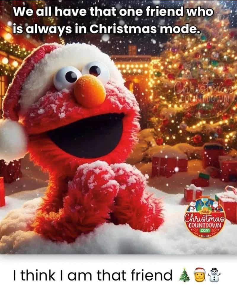 We all have that one friend who is always in Christmas mode.