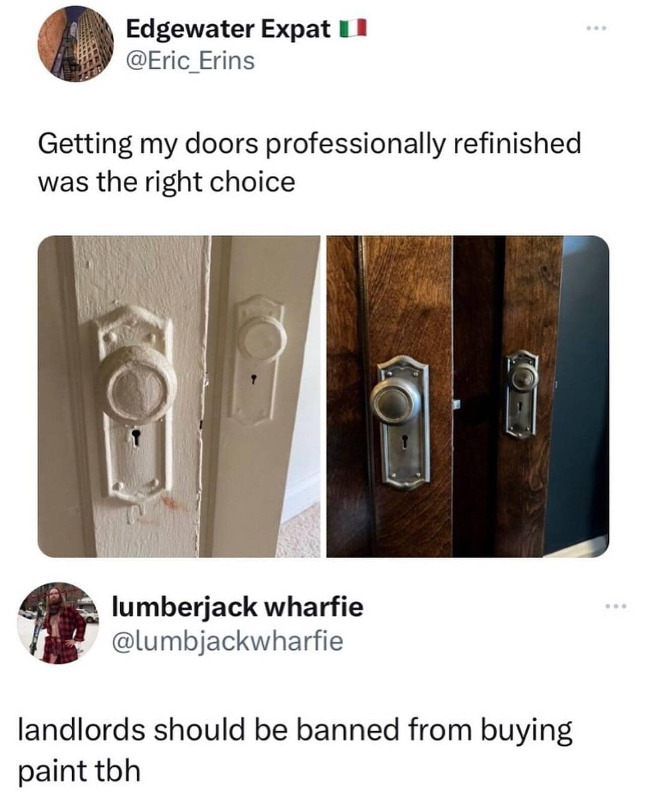 Getting my doors professionally refinished was the right choice