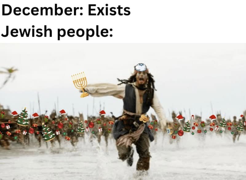 hanukkah meme, Hanukkah meme collection, festival of lights humor, dreidel-themed jokes, Hanukkah jokes, lampooned festival notes, candle-lit wit, seasonal Jewish quips