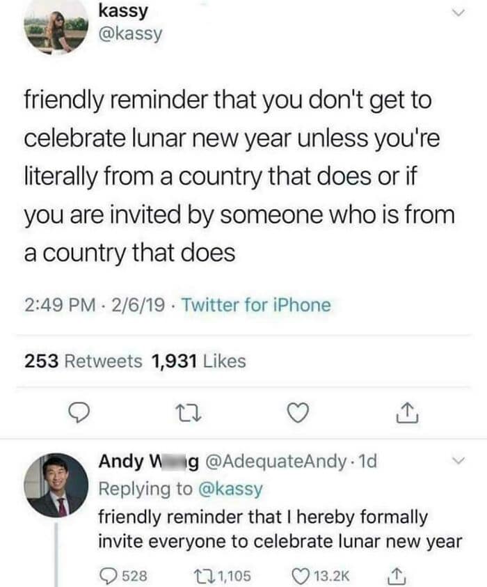 friendly reminder that I hereby formally invite everyone to celebrate lunar new year