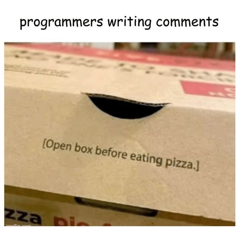 programmers writing comments