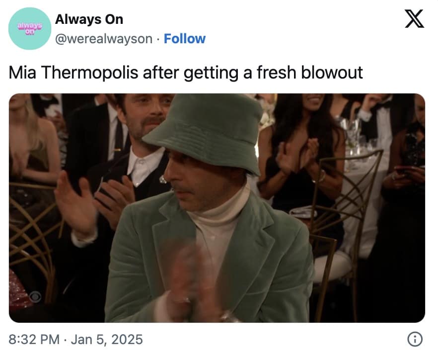2025 golden globes memes, golden globes memes, golden globes tweets, 2025 awards show memes, Golden Globes viral reactions 2025, 2025 celebrity meme moments, Golden Globes funny memes 2025, 2025 red carpet memes
