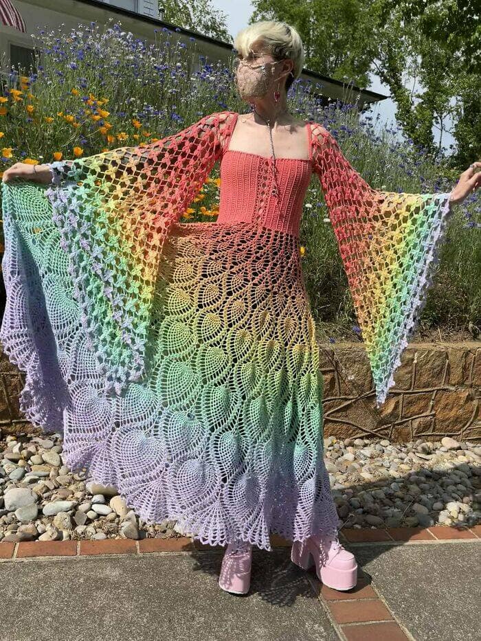 amazing crochet, awesome crochet, remarkable yarn pieces, crocheted wonders, fiber artistry feats, crochet patterns, stitching blueprint illusions, crocheting plan references, yarn crafts, thread-based creativity, fiber project marvels, knitting or crocheting humor, comedic yarn confusion, sewing vs hooking jokes