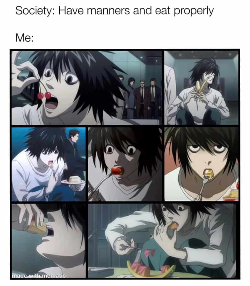 anime memes, otaku humor, weeb jokes, anime jokes, shonen memes, slice-of-life memes, anime parodies, battle anime humor, daily life jokes, cartoon spoofs