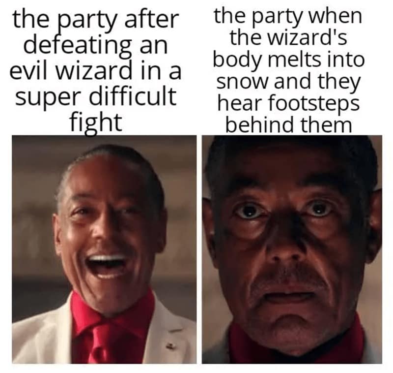 d&d memes, dungeons & dragons, dnd memes, funny d&d memes, dice-based jokes, fantasy comedic bits, TTRPG humor, tabletop gaming, campaign illusions, collaborative quest jokes, roleplay humor, character-driven comedic lines, improvised scenario fun, dungeons and dragons jokes, d20 comedic quips, rpg meltdown commentary