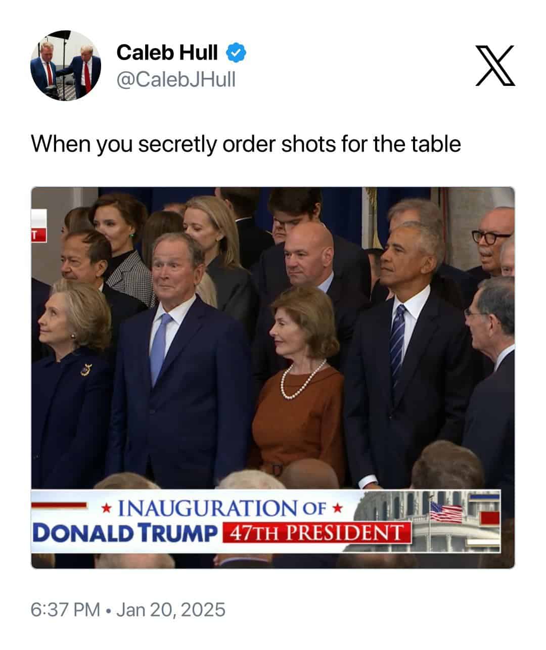 When you secretly order shots for the table