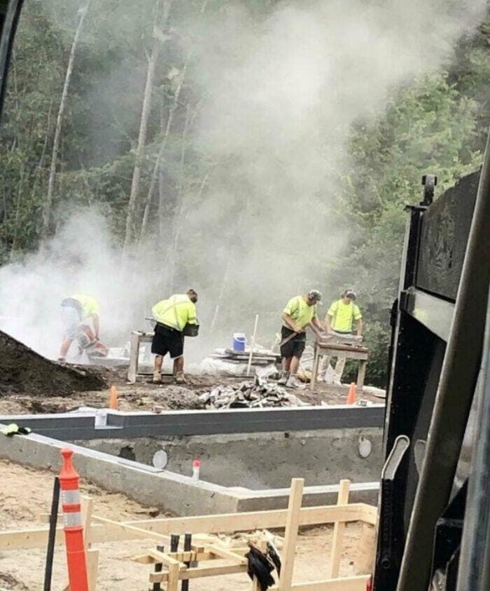 safety third, disregard for safety, safety optional, near-miss antics, workplace safety jobsite caution, work hazard tips, safety rules sarcasm