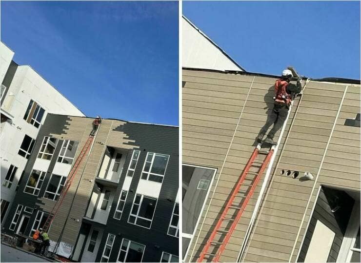 safety third, disregard for safety, safety optional, near-miss antics, workplace safety jobsite caution, work hazard tips, safety rules sarcasm