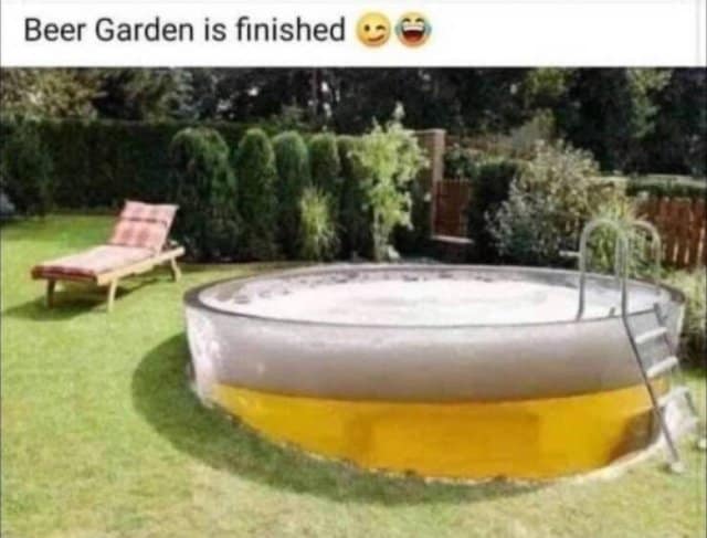 Beer Garden is finished I