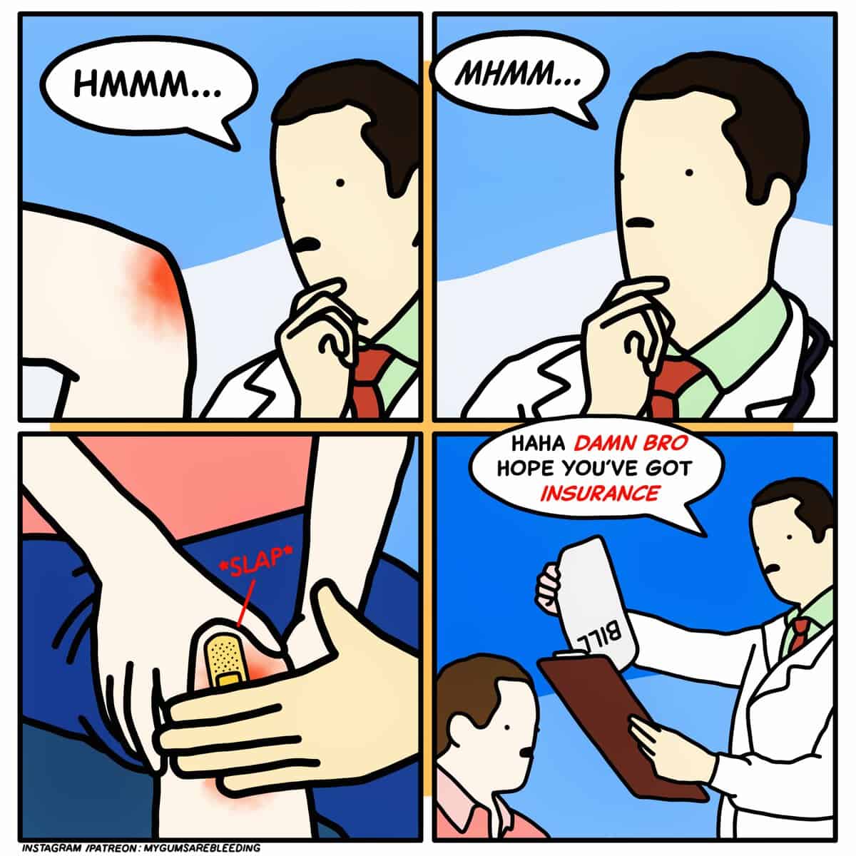 dark humor comics, mygumsarebleeding, funny web comics, bleak humor, twisted comics, existential humor, absurd jokes, adulting struggles, modern life comics, bleak humor, twisted humor