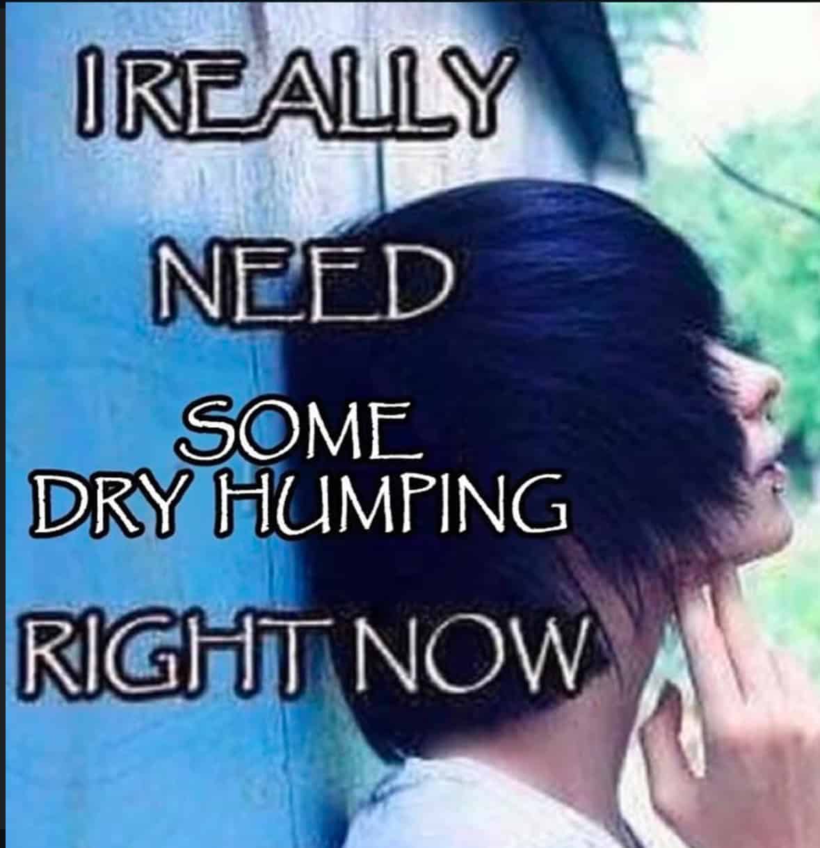 IRE ALLY NEED SOME DRY HUMPING RIGHT NOW