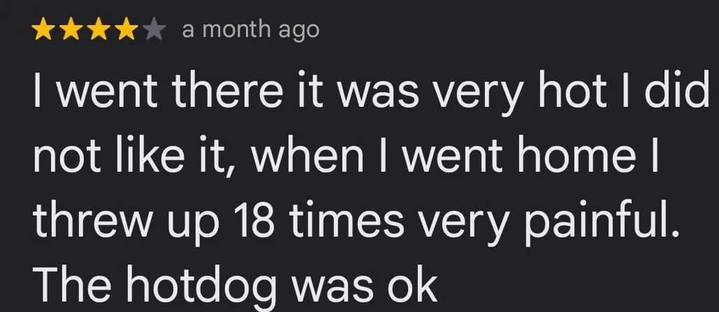 funny google reviews, hilarious reviews, unhinged reviews, absurd reviews, bizarre complaints, unexpected compliments, business owner replies, rant reviews, gas station reviews, duck reviews