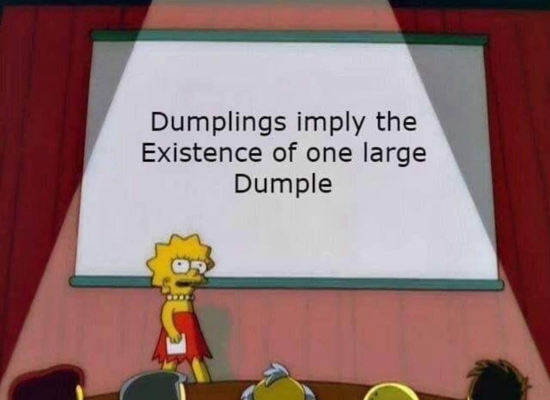 Dumplings imply the Existence of one large Dumple