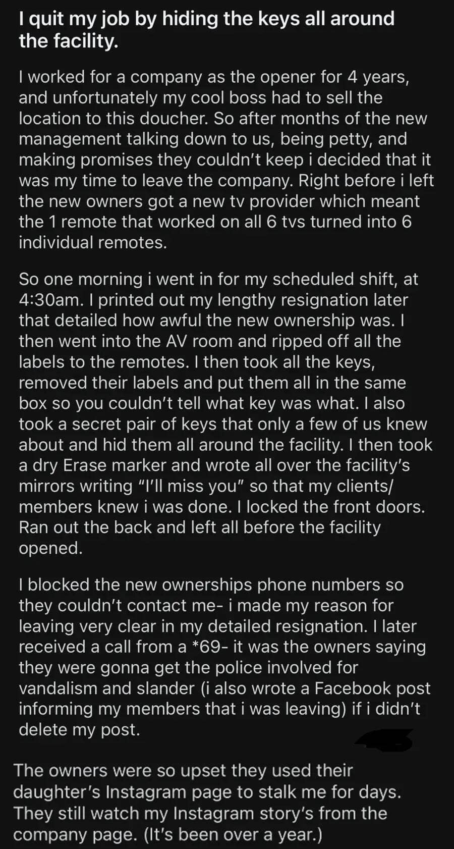 i quit stories, job quitting stories, exit tales, farewell confessions, leaving anecdotes, job resignation, quitting decisions, professional parting, formal departure, office tension, on-the-job conflicts, employee disputes, career exit, vocational departure, professional walkout, employment finale