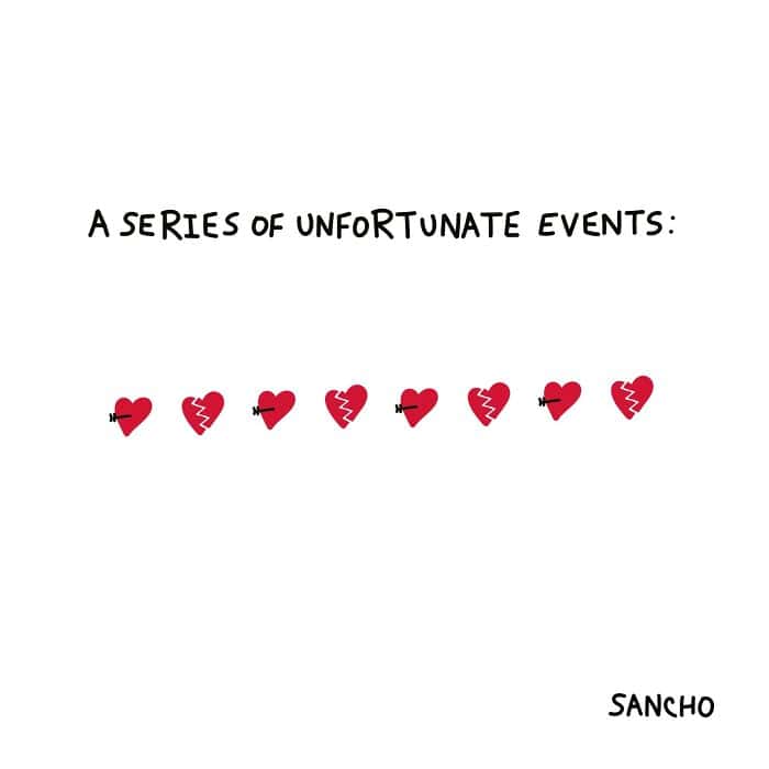 single panel comics, Gabriel Sancho, minimalist comics, one-panel humor, quick jokes, relatable comics, everyday humor, whimsical doodles, simple comics, life observations, quirky humor