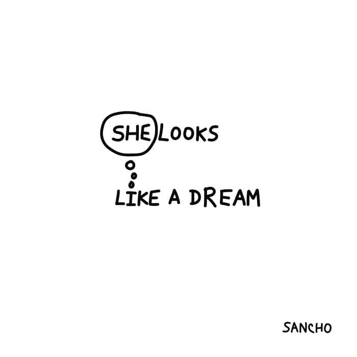 single panel comics, Gabriel Sancho, minimalist comics, one-panel humor, quick jokes, relatable comics, everyday humor, whimsical doodles, simple comics, life observations, quirky humor