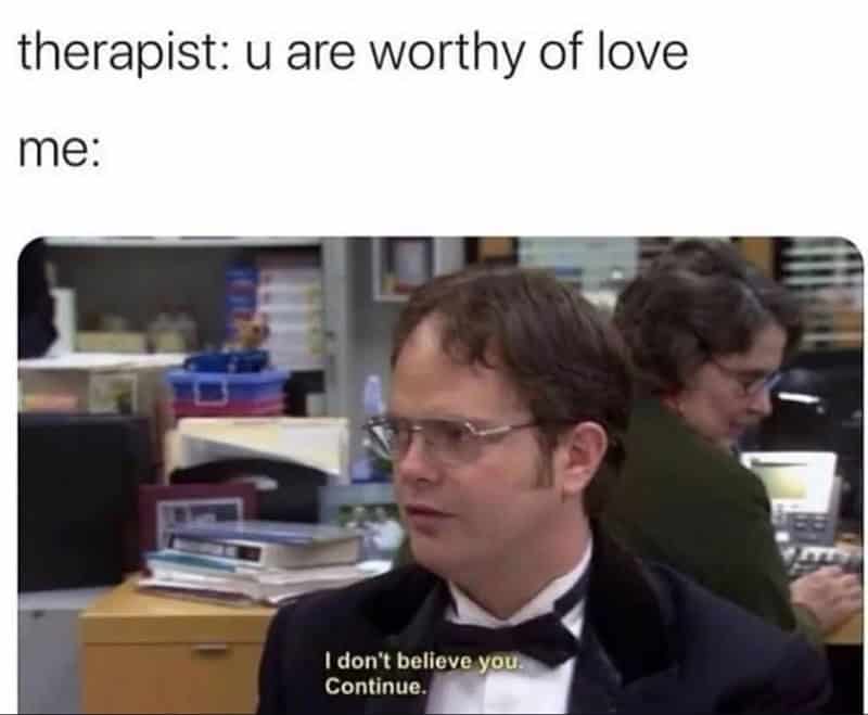 therapy memes, anxiety memes, counseling humor, therapy humor, anxious jokes, nervous humor, tension laughs, therapy cartoons, comedic therapy images, silly therapy references, comedic psychoanalysis, mental health humor, mind wellness jokes, self-help wisecracks, coping strategy laughs