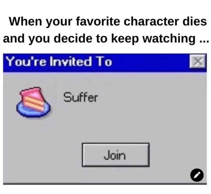 TV memes, funny TV memes, television memes, show memes, binge memes, streaming memes, Netflix memes, Hulu memes, Disney+ memes series memes, fandom memes, episode memes, show addiction memes, spoiler memes, finale memes, cliffhanger memes, plot twist memes