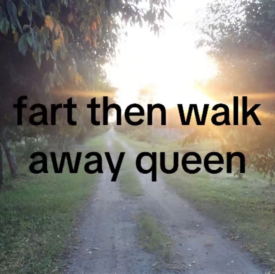 fart then walk away queen