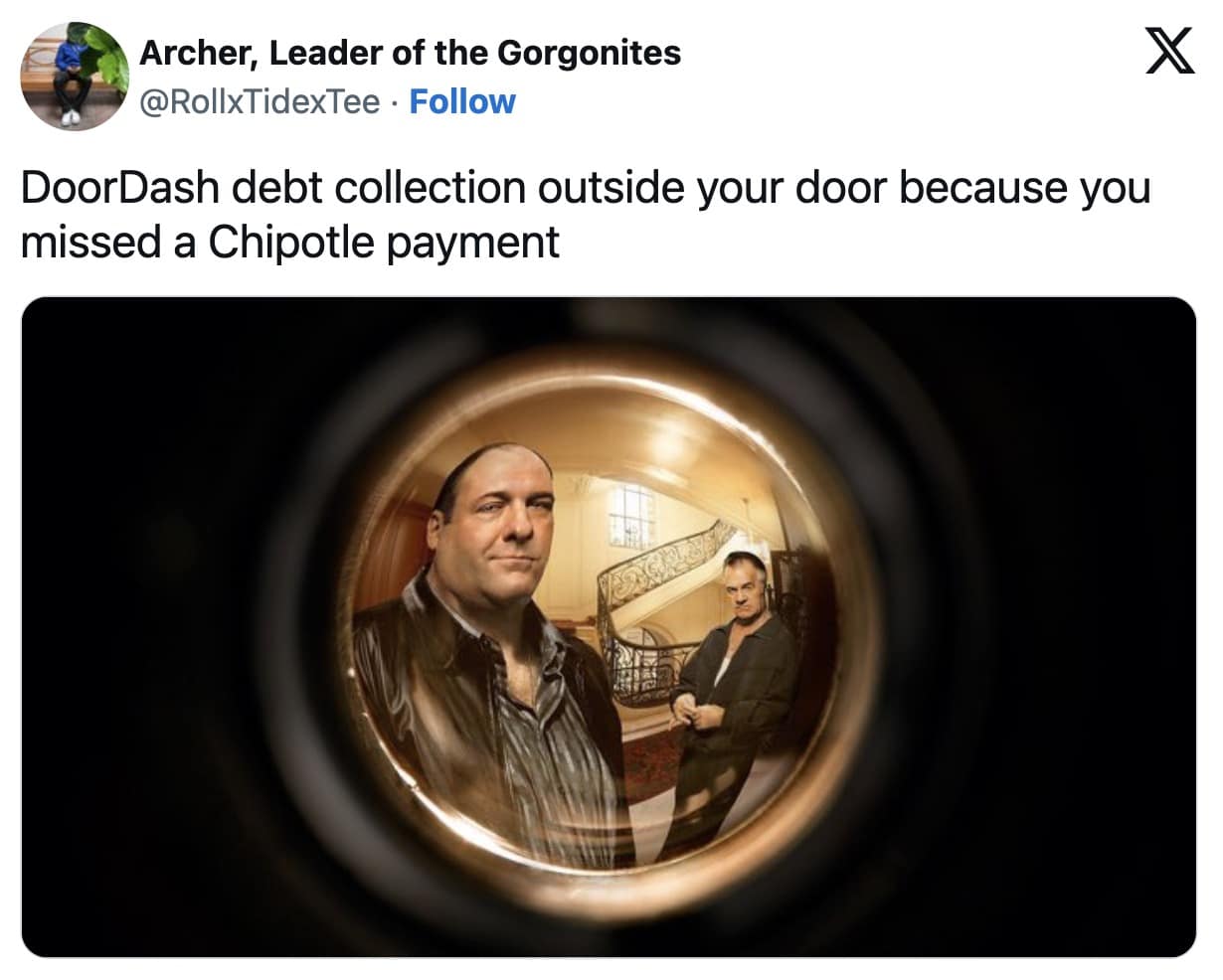 doordash debt memes, doordash klarna memes, Debt memes: financial stress memes, money humor, broke memes