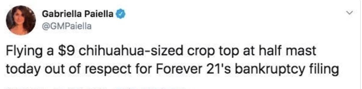 forever 21 memes, forever 21 bankruptcy memes, forever 21 store closures