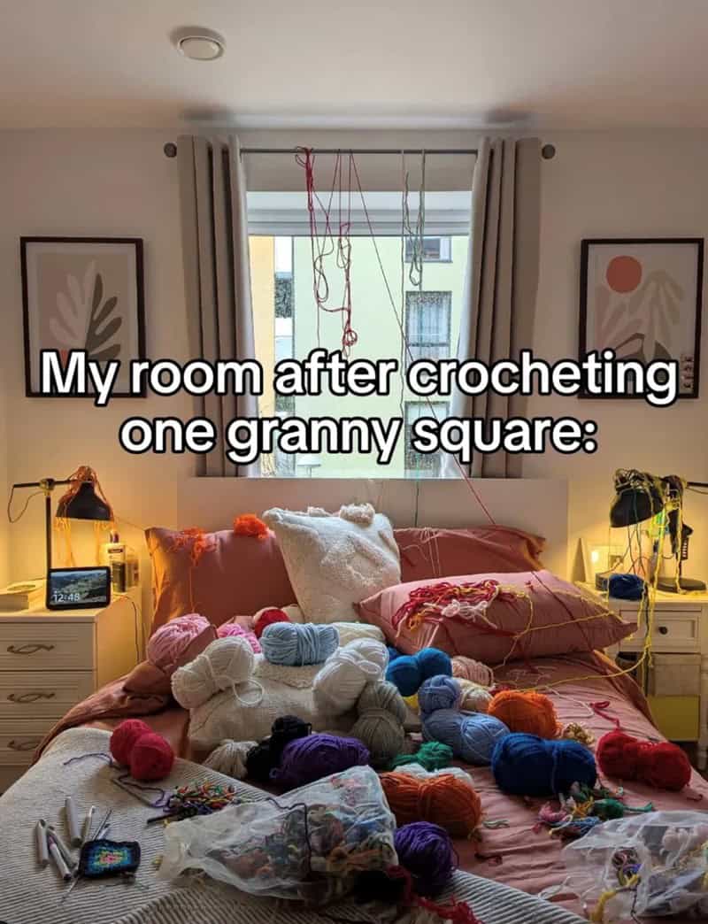 funny crochet memes, crochet memes, humorous fiber art, crocheting jokes, yarn-based humor, crocheting memes, knitting memes, spool-based fun, stitching puns, crafty comedic bits, yarn jokes, fiber jests, thread-based laughs, crocheted quips