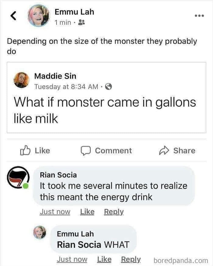 What if monster came in gallons like milk