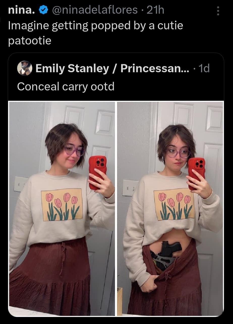 Imagine getting popped by a cutie patootie