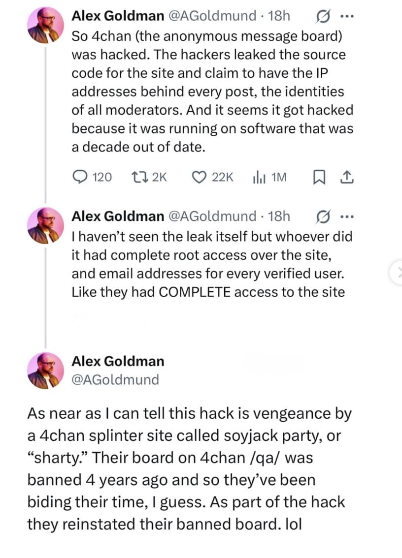 4chan hacked memes, 4chan hack, cybersecurity memes, programming memes, hacker memes, 4chan memes, hacking humor, cybersecurity jokes, internet safety memes, 4chan down, coding humor, developer jokes, software memes, hack jokes, digital humor, online security memes