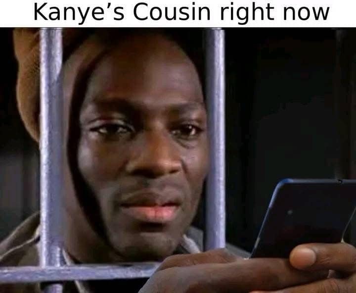 kanye west cousin memes, Kanye cousin tweet, Kanye West family drama, kanye west cousin, Kanye new song Cousins, Kanye West Cousins track, Ye new music drama, Kanye West controversy, Kanye West drama, Ye Twitter meltdown