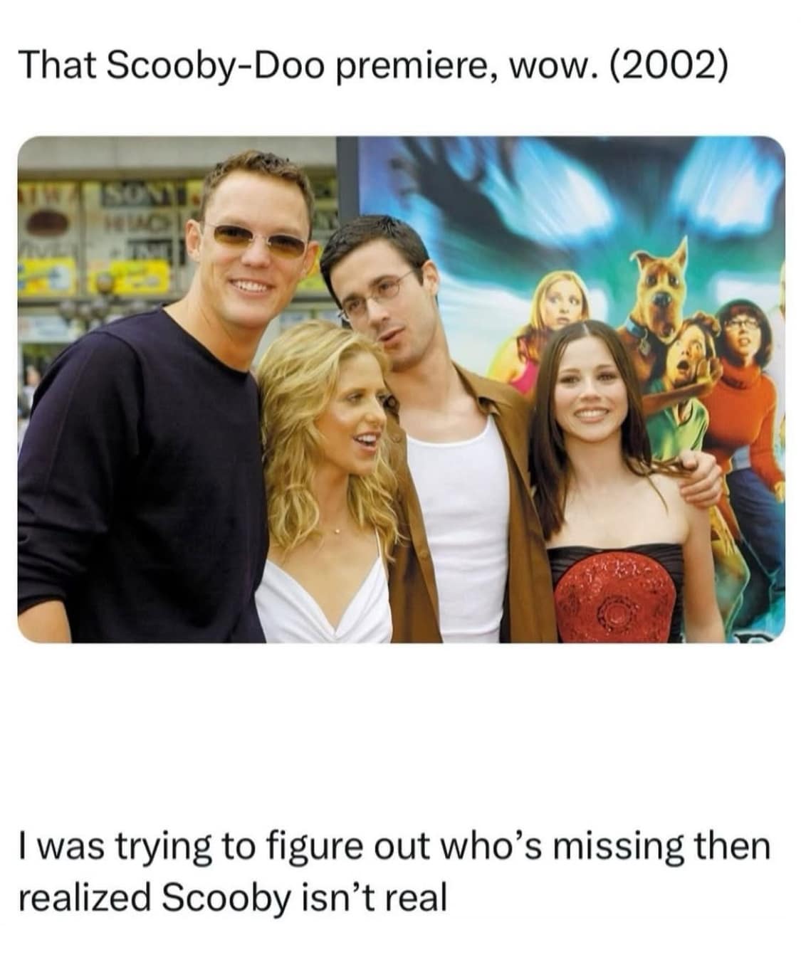 was trying to figure out who's missing then realized Scooby isn't real