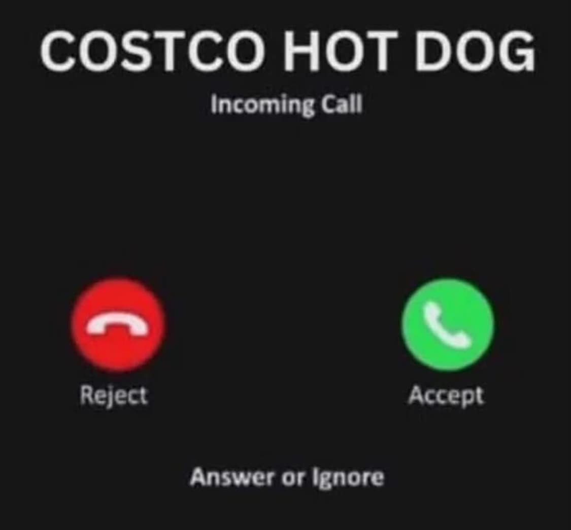 COSTCO HOT DOG Incoming