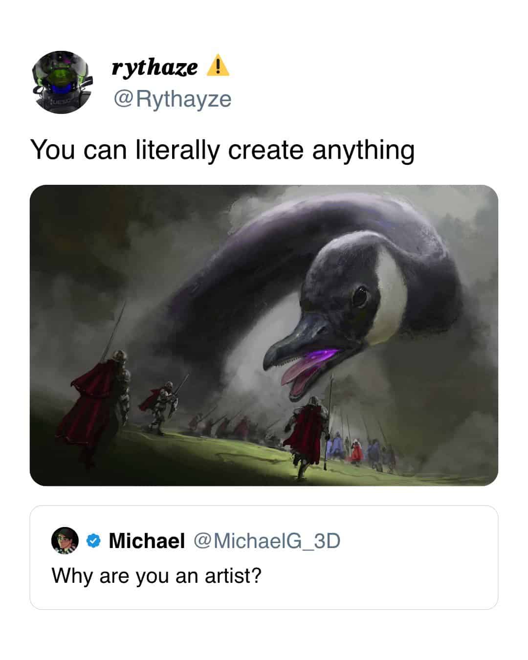 You can literally create anything