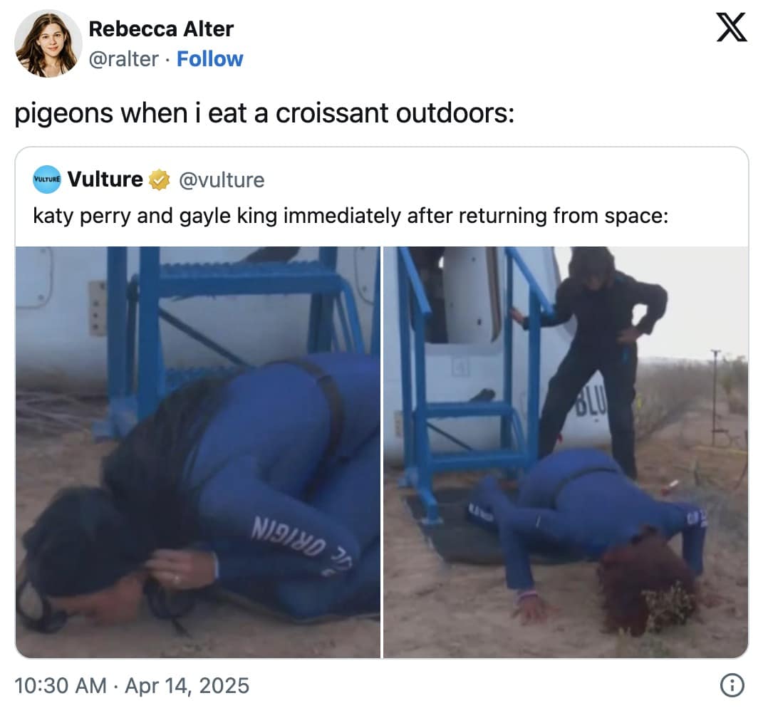 katy perry space memes, blue origin memes, celebrity memes, space travel memes, Jeff Bezos memes, famous people humor, star memes, celebrity jokes, astronaut jokes, rocket humor, space adventure memes, billionaire humor, Amazon founder memes, rich people satire, katy perry in space, katy perry space travel, gayle in space