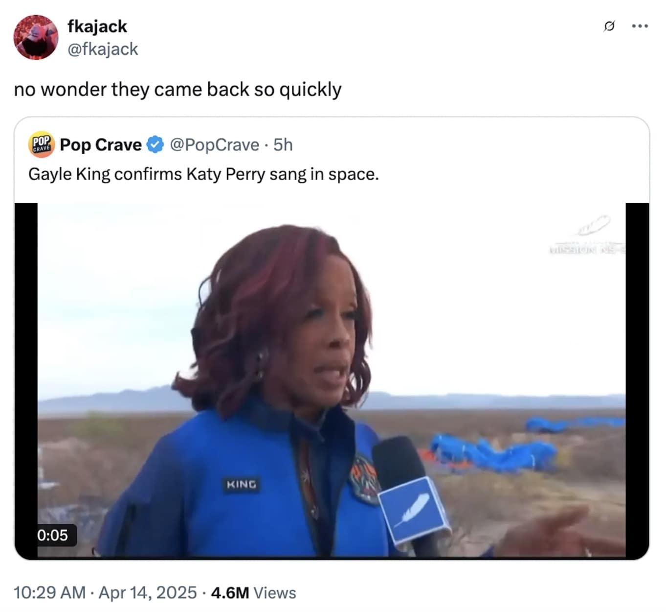 katy perry space memes, blue origin memes, celebrity memes, space travel memes, Jeff Bezos memes, famous people humor, star memes, celebrity jokes, astronaut jokes, rocket humor, space adventure memes, billionaire humor, Amazon founder memes, rich people satire, katy perry in space, katy perry space travel, gayle in space