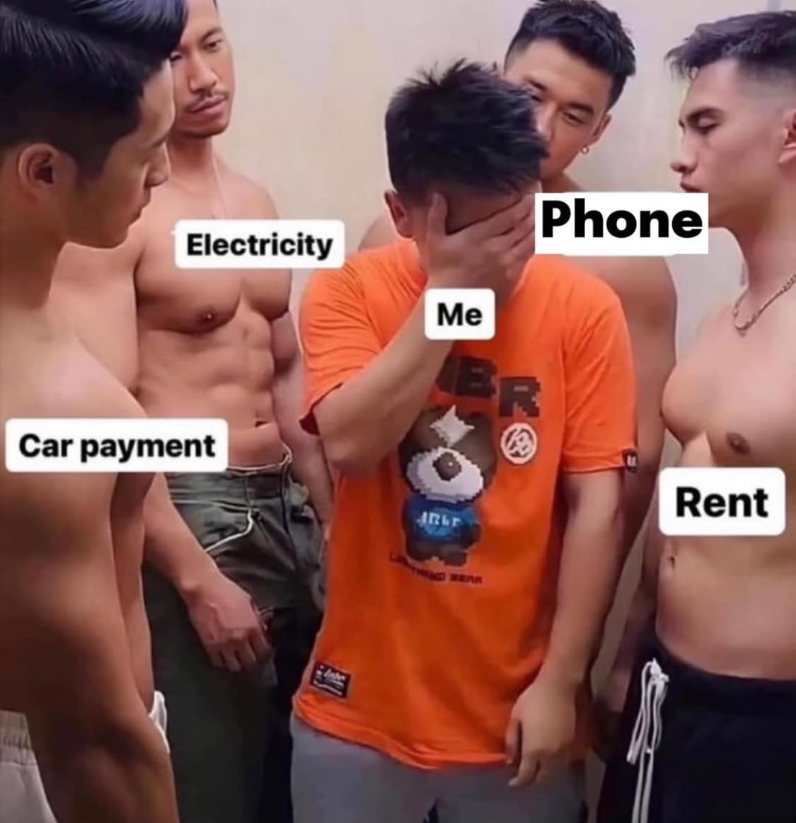 Phone Electricity Me ER Car payment Rent 1R6r