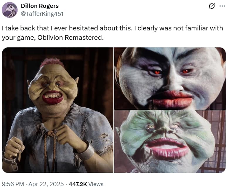 oblivion remastered memes, oblivion remake memes, oblivion memes, elder scrolls memes, bethesda memes, oblivion remaster, oblivion remake, new oblivion game, unreal engine remake, rpg remake, nostalgia gaming