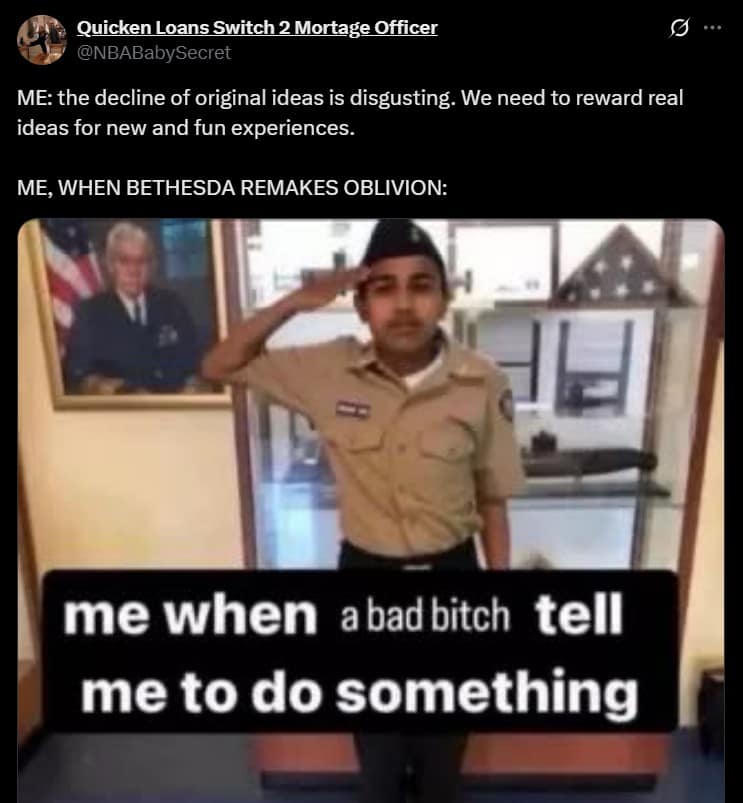 oblivion remastered memes, oblivion remake memes, oblivion memes, elder scrolls memes, bethesda memes, oblivion remaster, oblivion remake, new oblivion game, unreal engine remake, rpg remake, nostalgia gaming